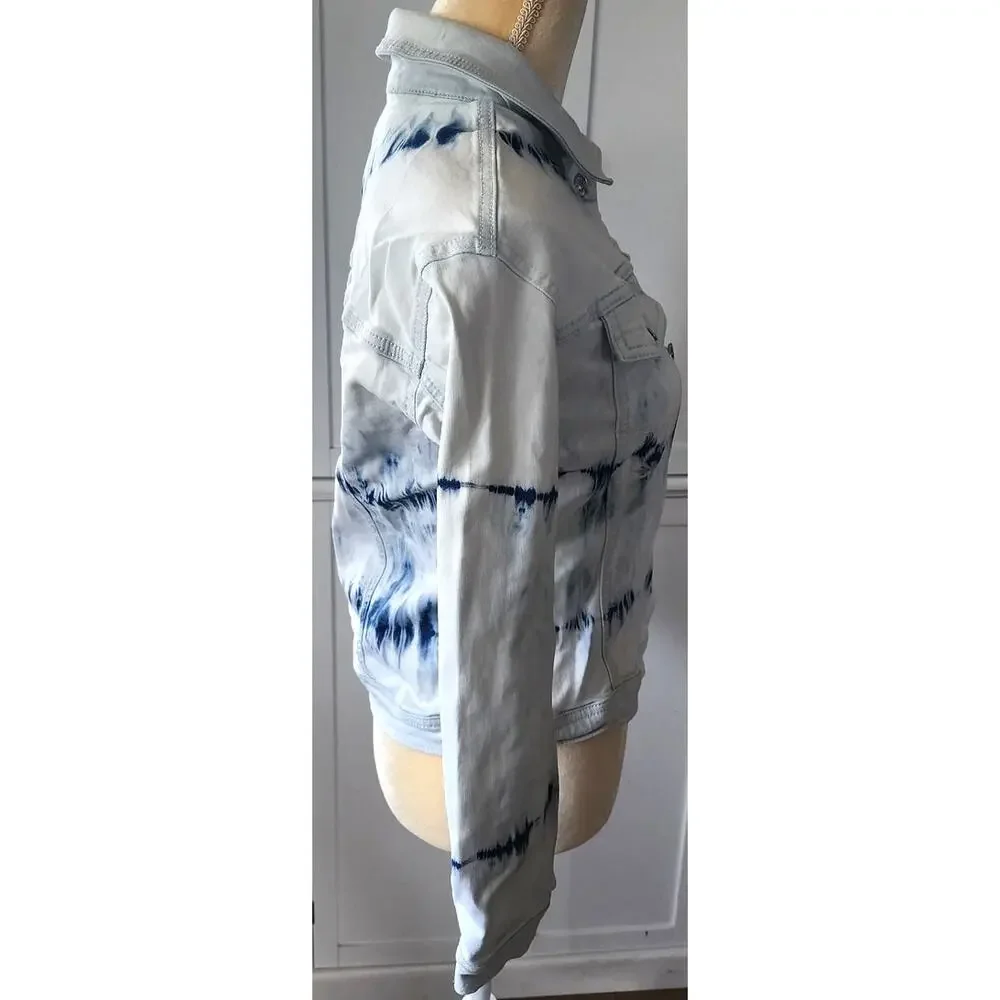 Justice Girls Tie Dye Denium Jean Jacket 14/16